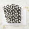 White Gold Floral on Black