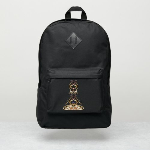 White Gold Floral Port Authority Backpack