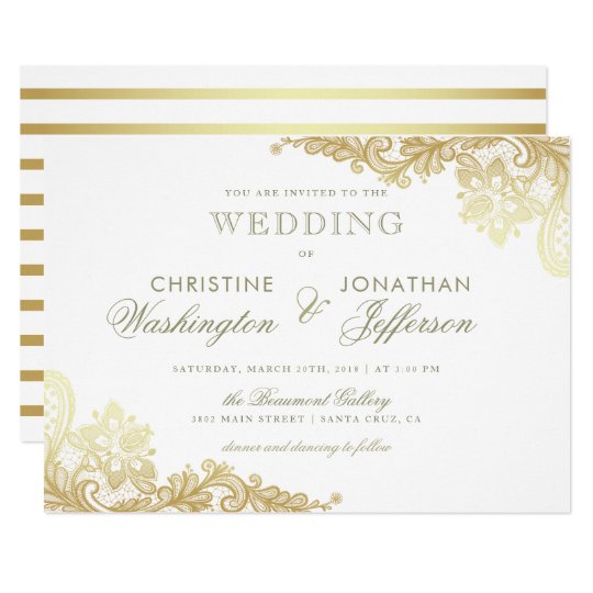 Image 40 of White And Gold Wedding Invitation Cards | spectroteamnar