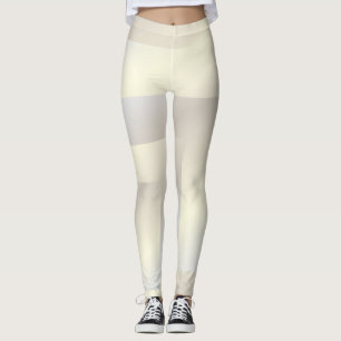 White gold geometric leggings