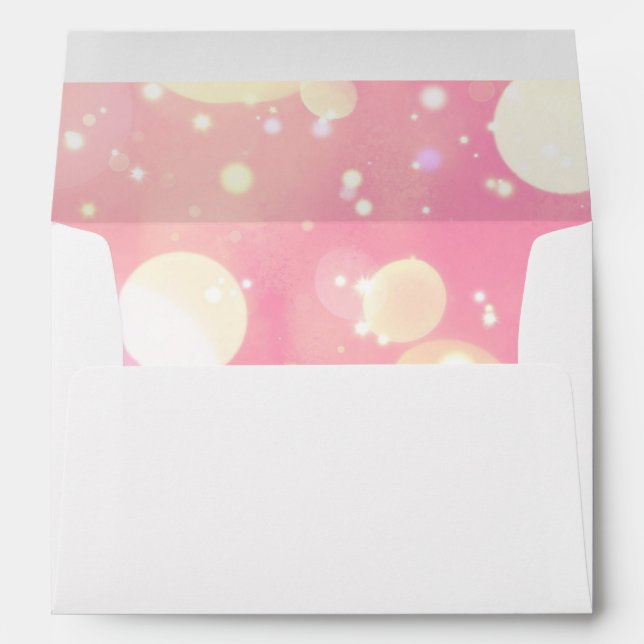 White Gold Glitter Envelope (Back (Bottom))