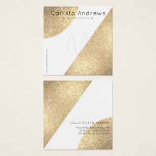 White Gold Glitter Geo Heart Ring Display