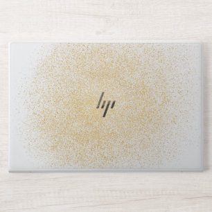White Gold Glitter HP Laptop Skin