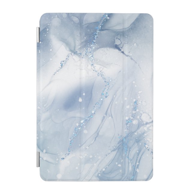 White Gold Glitter  iPad Mini Cover (Front)