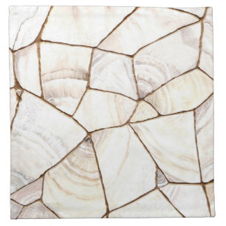 White Gold Kintsugi Party Napkins