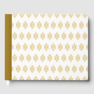 White Gold Lace Guest Book Gift
