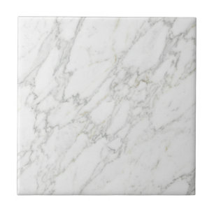 White Gold Marble Elegant Minimalist Luxury Design Ceramic Tile