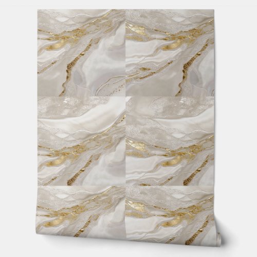 White Gold Plaster Tiles Wallpaper White Gold Plaster Tiles Wallpaper