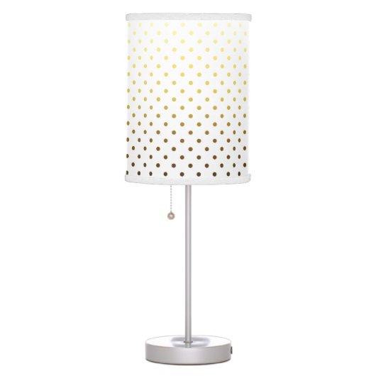 White Gold Polka Dot Table Lamp (Right)