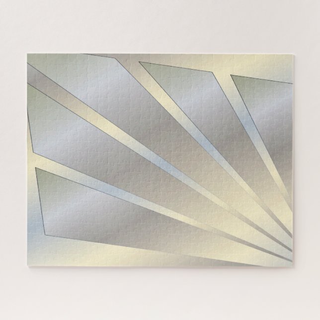 White gold rays jigsaw puzzle (Horizontal)
