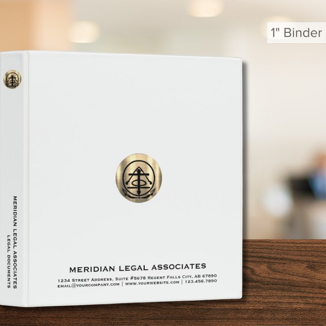 White Gold Seal Logo Binder (Creator Uploaded)
