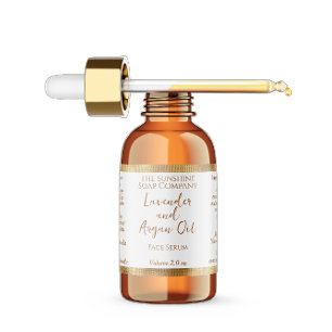 White & Gold Waterproof Cosmetics Dropper Bottle Labels