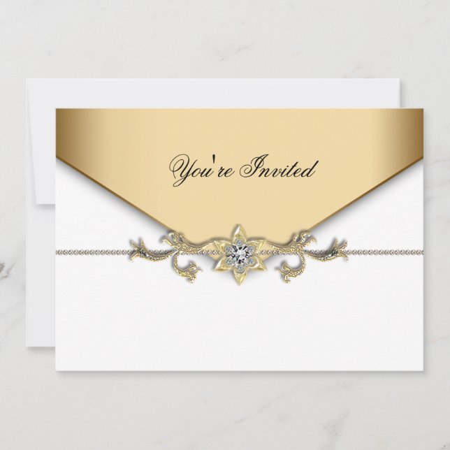 White Gold White Corporate Party Event Template (Front)