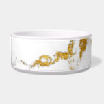 White Gold White Gray Marble Carrara Elegant Bowl<br><div class="desc">florenceK design</div>
