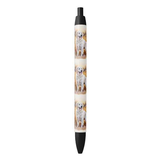 White Golden Retriever Dog Pen (Front Vertical)
