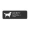 White Golden Retriever Dog Silhouette Address