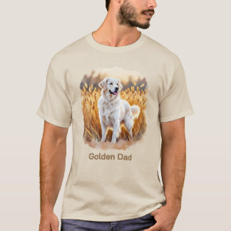 White Golden Retriever Dog T-Shirt