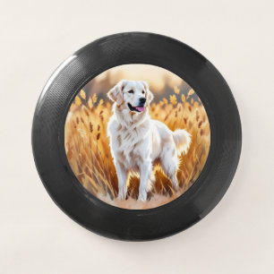 White Golden Retriever Dog Wham-O Frisbee