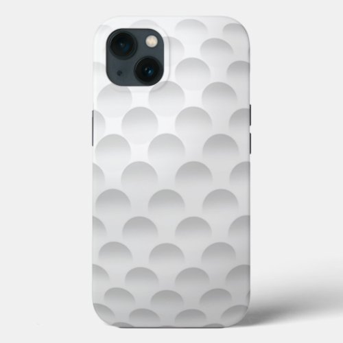 White Golf Ball Design iPhone 13 Case