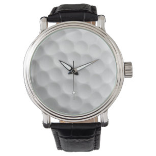 White Golf Ball Dimpled Design Watch