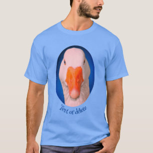 White Goose Face Farm Animal Personalized T-Shirt