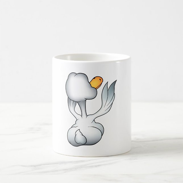 White Goose From Behind Silly Bird Coffee Mug (Creator Uploaded)