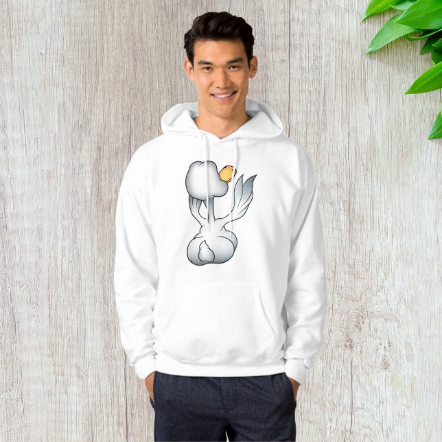 White Goose From Behind Silly Bird Hoodie (Creator Uploaded)