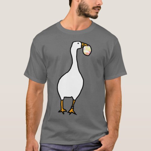 White Goose Steals Easter Egg T_Shirt