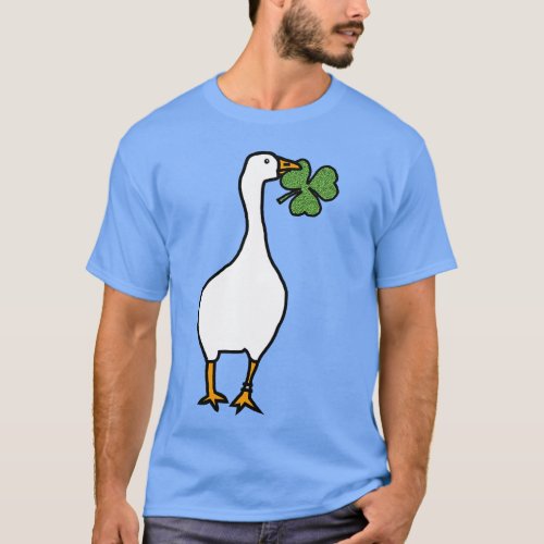 White Goose Steals Shamrock T_Shirt