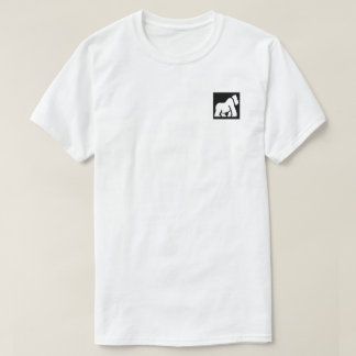 White Gorilla Emoji Logo Customizable Festival T-Shirt