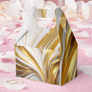 White Goud Retro Favor Boxes