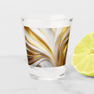 White Goud Retro Shot Glass