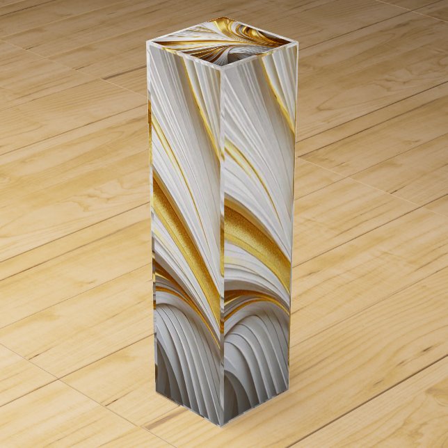 White Goud Retro Wine Box (Front)
