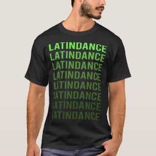 White Gradient Latin Dance T-Shirt