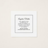 White Graduation Square Vertical Photo Profile (Back)