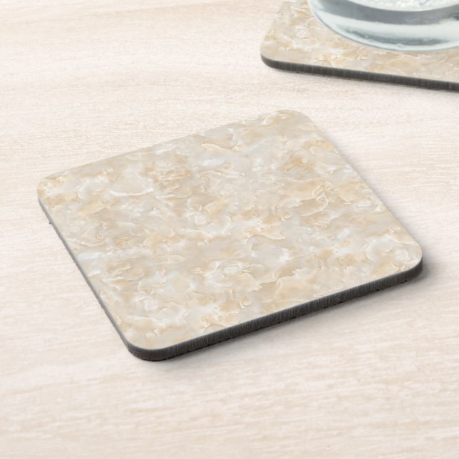 White granite beverage coaster (Left Side)