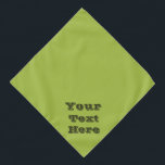 White Grape Green Spring Season Solid Color Bandana<br><div class="desc">Pet Bandana printed with White Grape Green Spring Season Solid Color illustration and select products collection by TheFabricSeal print on demand shop at Zazzle.com #ZazzleMade https://www.zazzle.com/store/thefabricseal TheFabricSeal©️Original. White Grape Green is described as a light, fresh, and slightly greenish white shade, often associated with the color of a young, fresh white...</div>