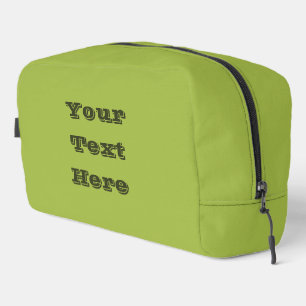 White Grape Green Spring Season Solid Color Dopp Kit