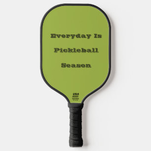 White Grape Green Spring Season Solid Color Pickleball Paddle