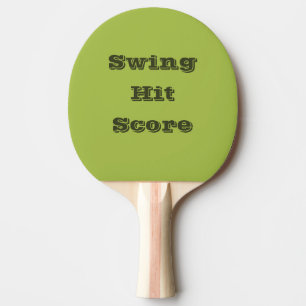 White Grape Green Spring Season Solid Color Ping Pong Paddle