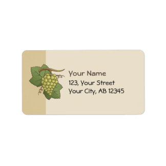 White Grapes Label