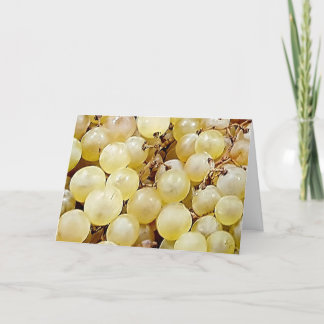 White Grapes Nancy France Thank You Card