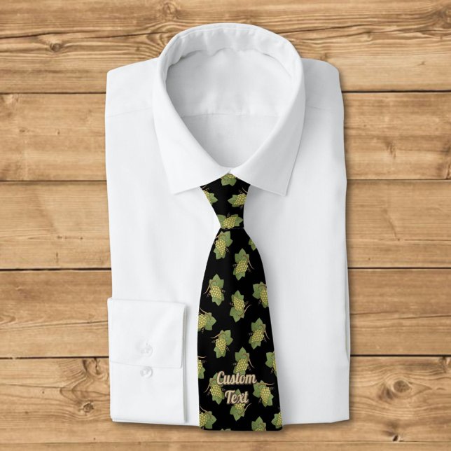 White Grapes Pattern Neck Tie (Creator Uploaded)