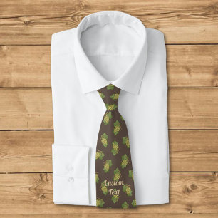 White Grapes Pattern Neck Tie