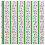 White, grass green/folk flowers/stripe(2)white fabric