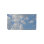 [ Thumbnail: White/Gray Clouds and Blue Sky Checkbook Cover ]