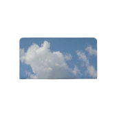 White/Gray Clouds and Blue Sky Checkbook Cover (Back)