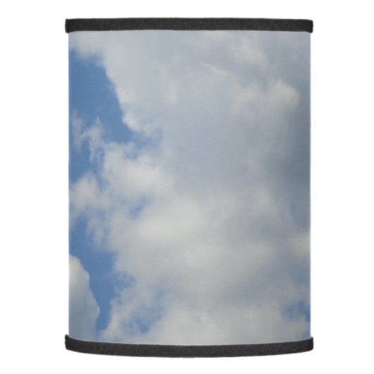 White/Gray Clouds and Blue Sky Lamp Shade (Left)