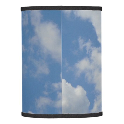 White/Gray Clouds and Blue Sky Lamp Shade (Back)