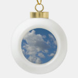 [ Thumbnail: White/Gray Clouds and Blue Sky Ornament ]